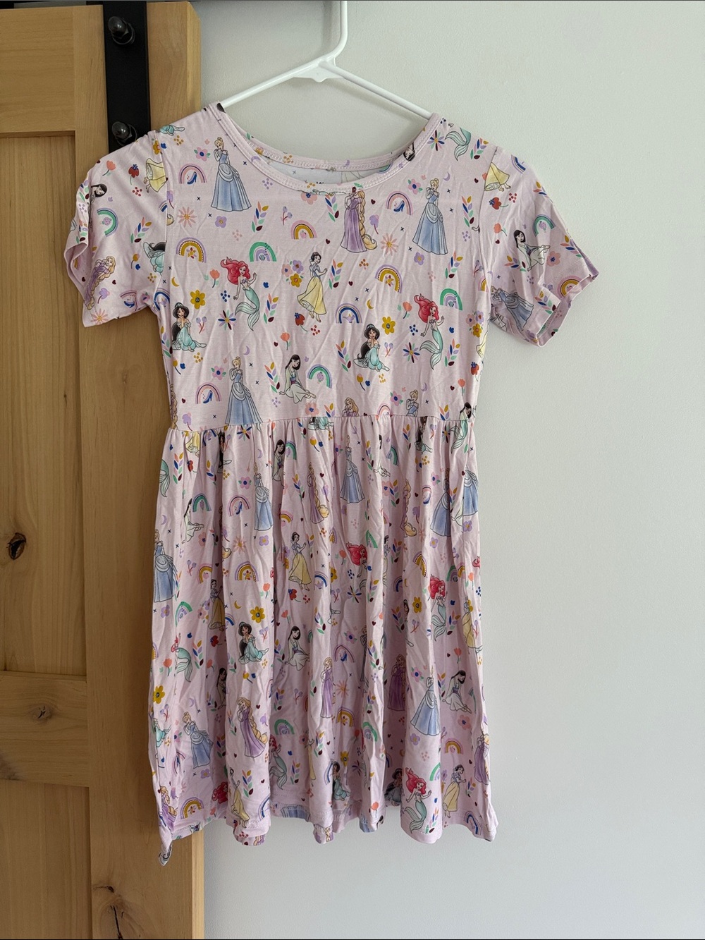 BAMBOO Light Pink Princess Print Casual Dress
